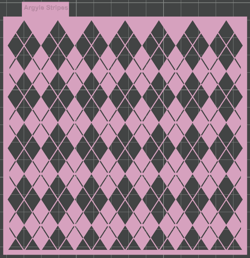 Argyle Pattern (Printed)