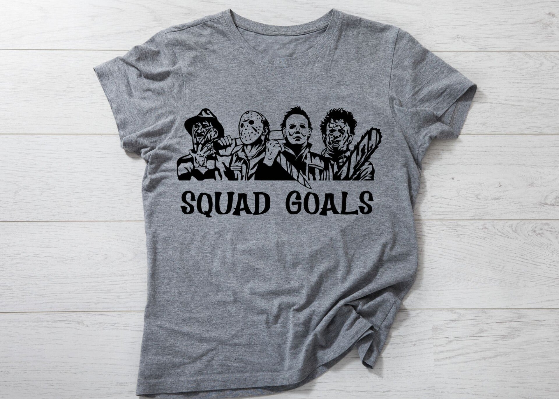 Squad Goals Horror Halloween tee