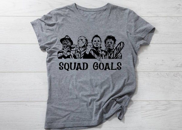 Squad Goals Horror Halloween tee
