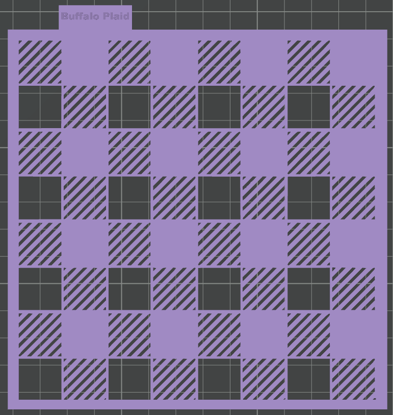 Buffalo Plaid Pattern (Printed)