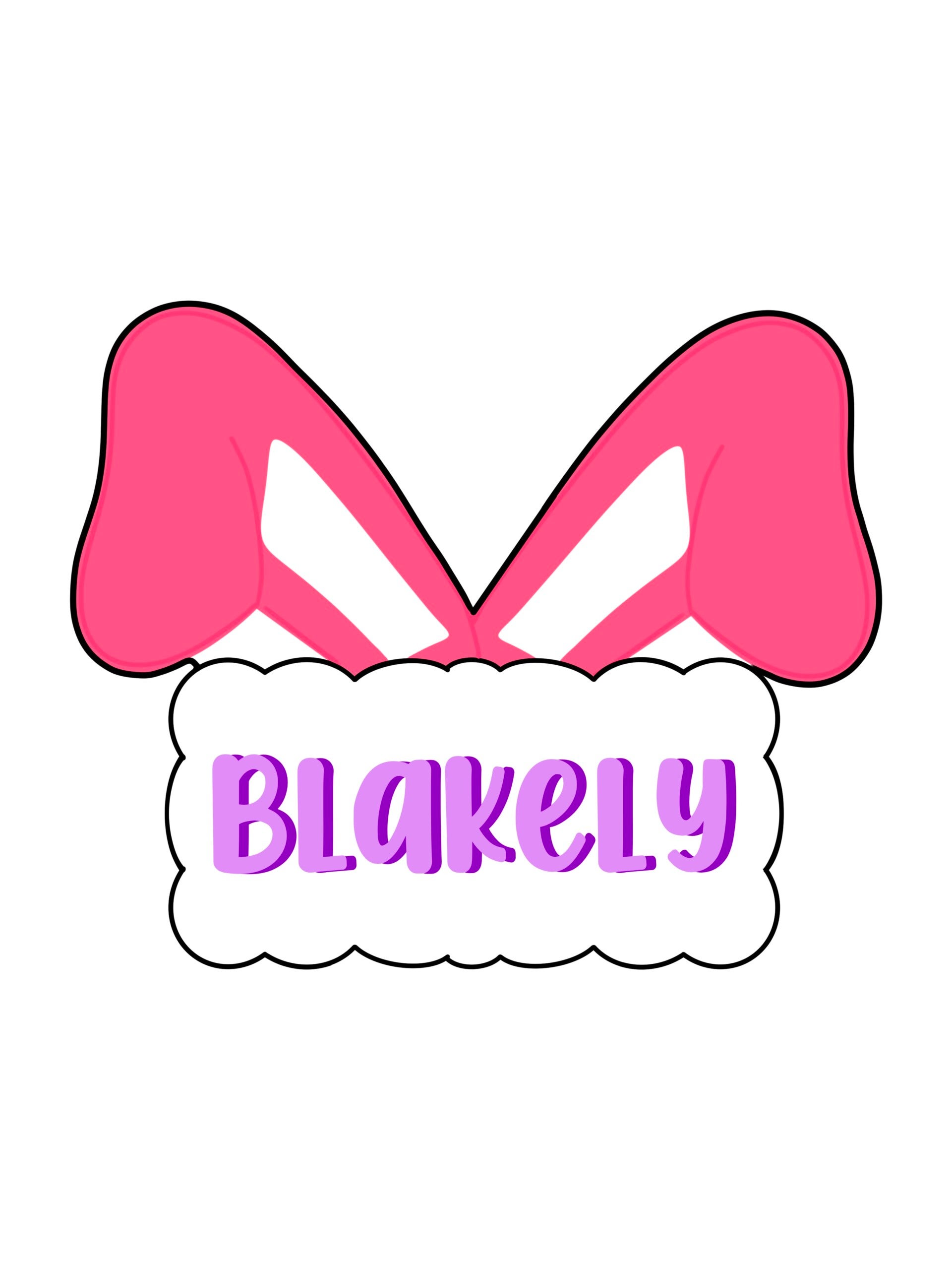 Easter Bunny Ears Plaque