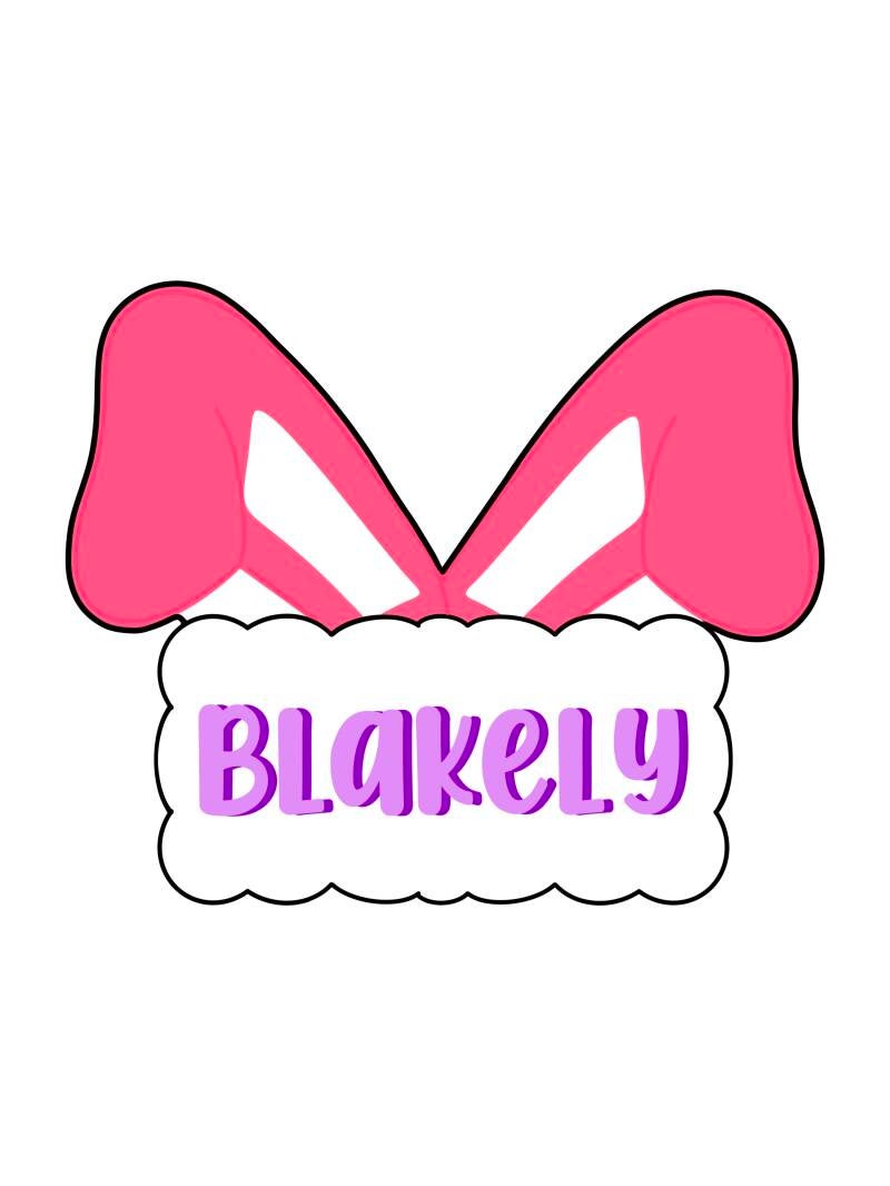 Easter Bunny Ears Plaque STL file