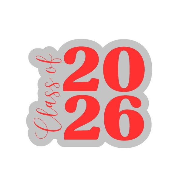 Graduation Class of 2026 stacked STL file