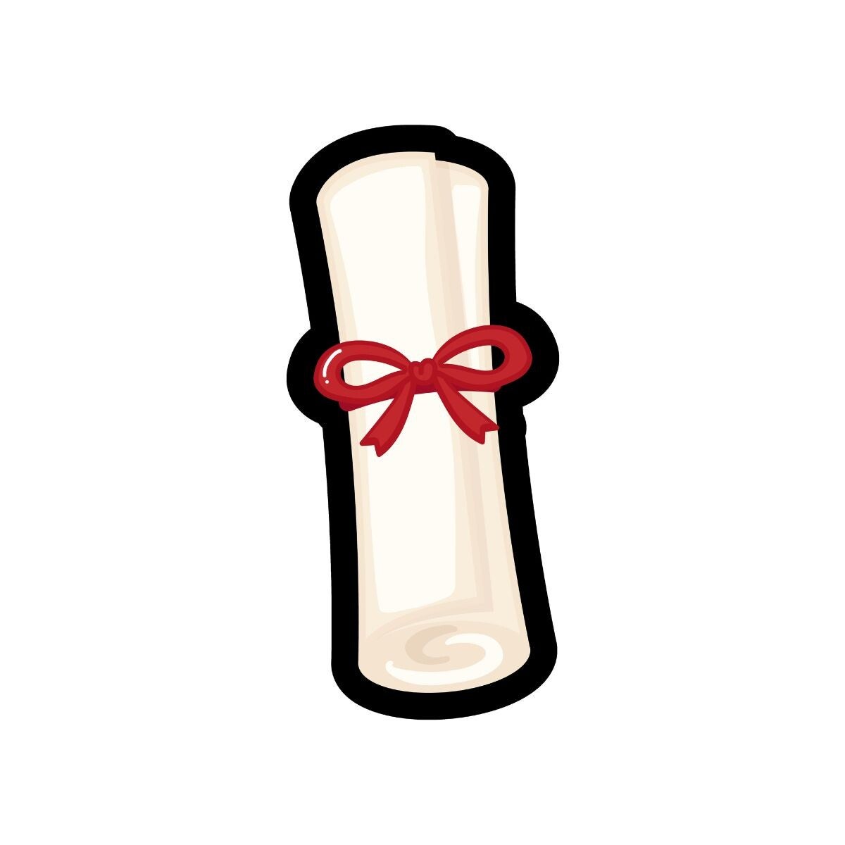 Graduation Diploma small bow STL file