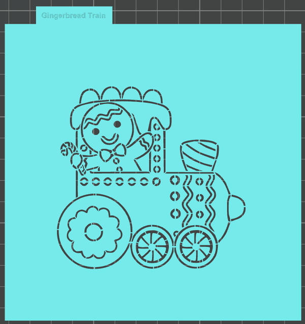 Gingerbread Train PYO (STL file)