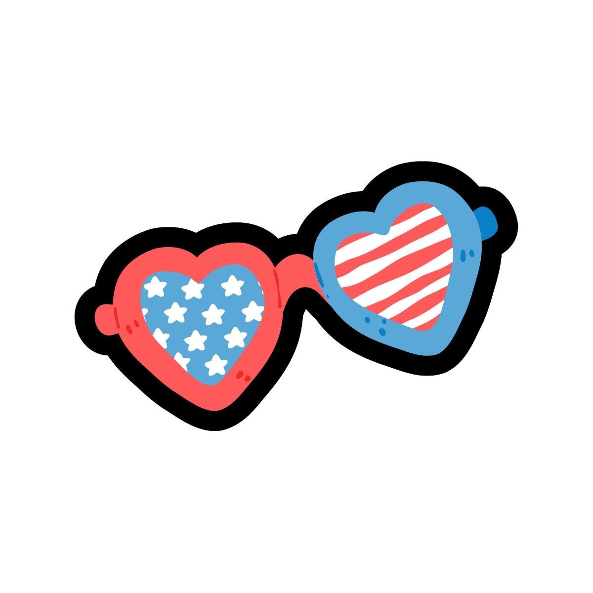 4th of July glasses