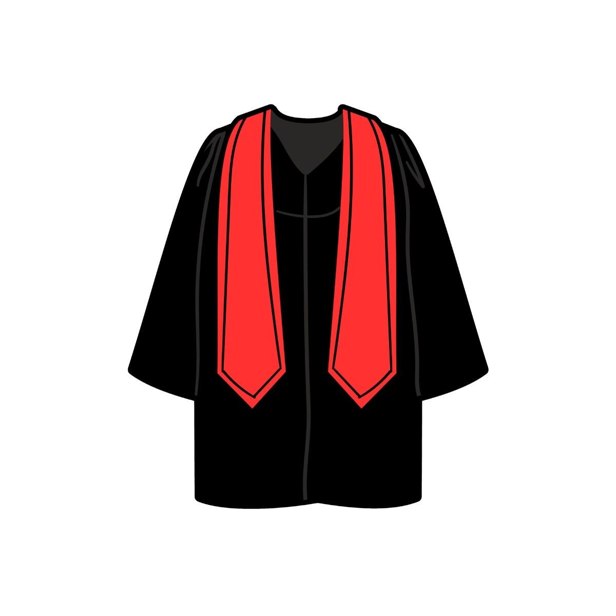 Graduation Gown STL file