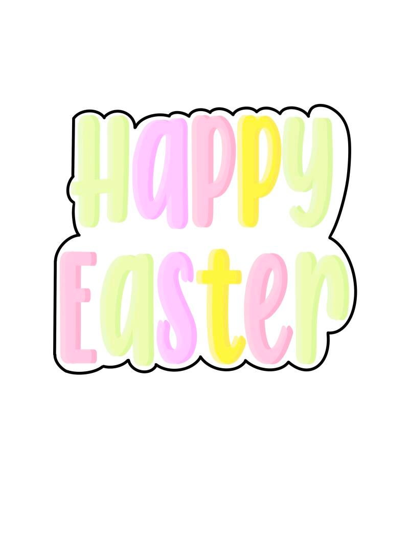 Happy Easter STL file