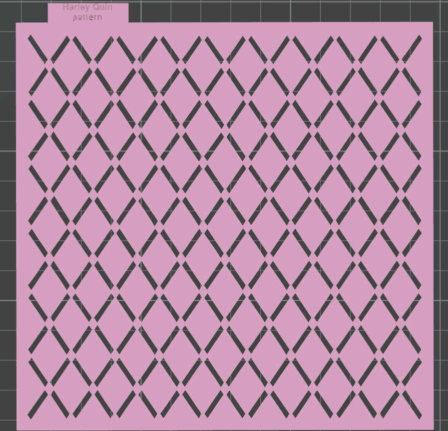 Harley Quin Pattern (Printed)