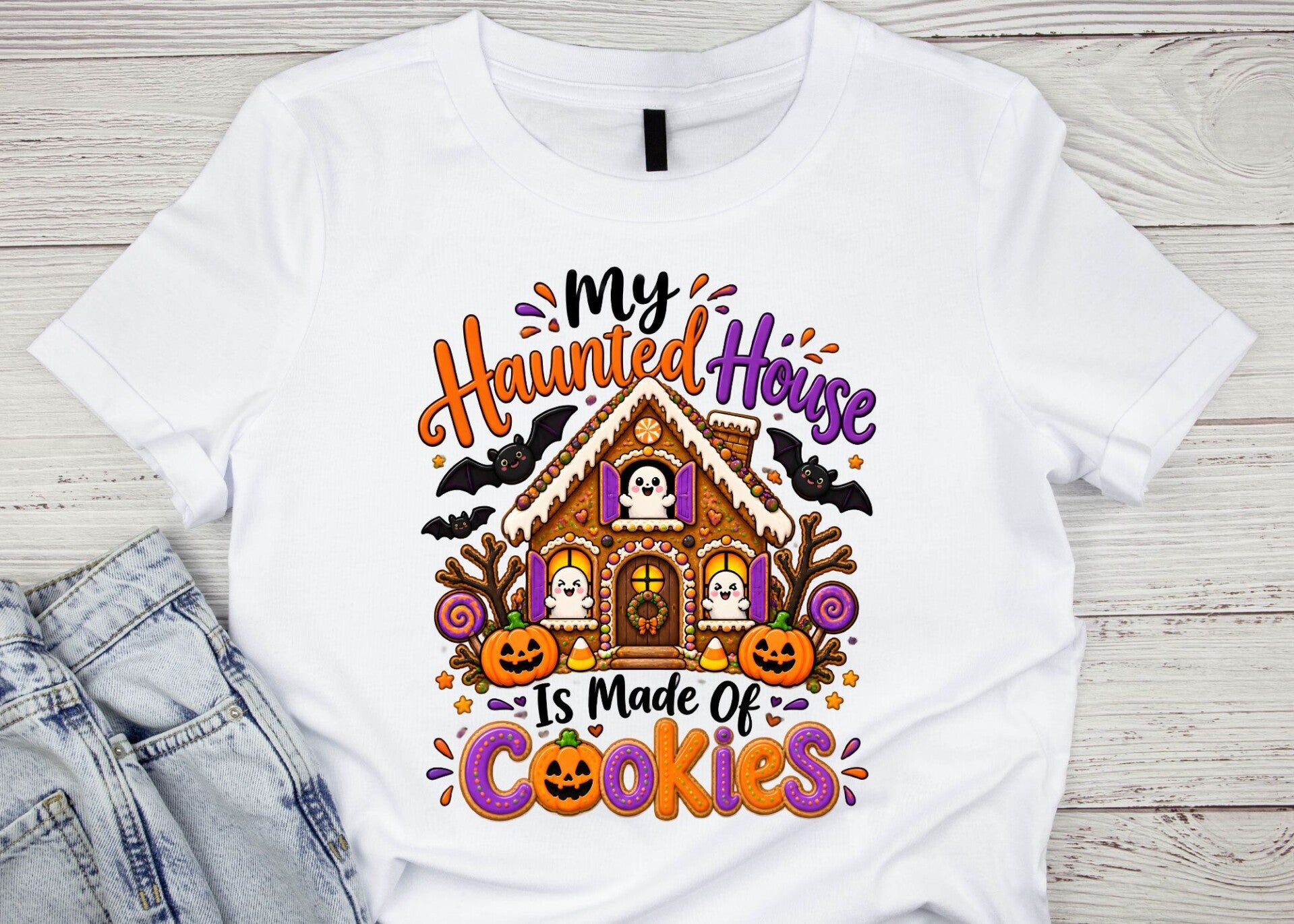 Haunted House Halloween tee