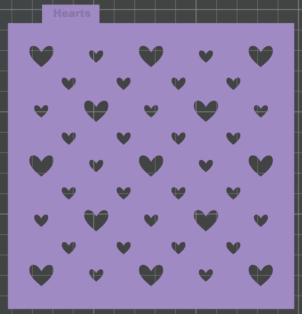 Hearts Pattern (Printed)