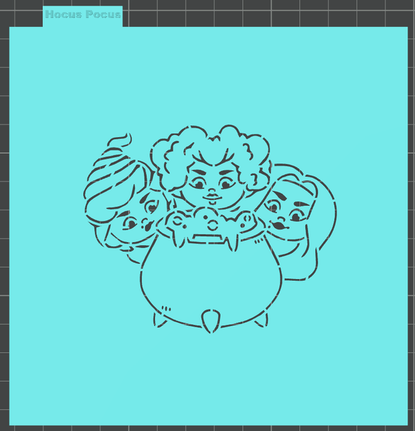 Hocus Pocus PYO Stencil (STL file)