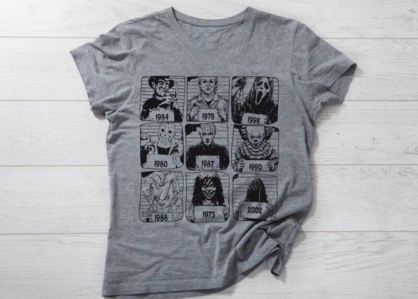90's Horror Movies Halloween tee