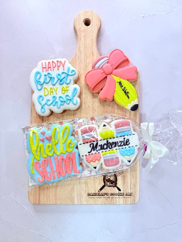 Back to School Sugar Cookie Gift pack.