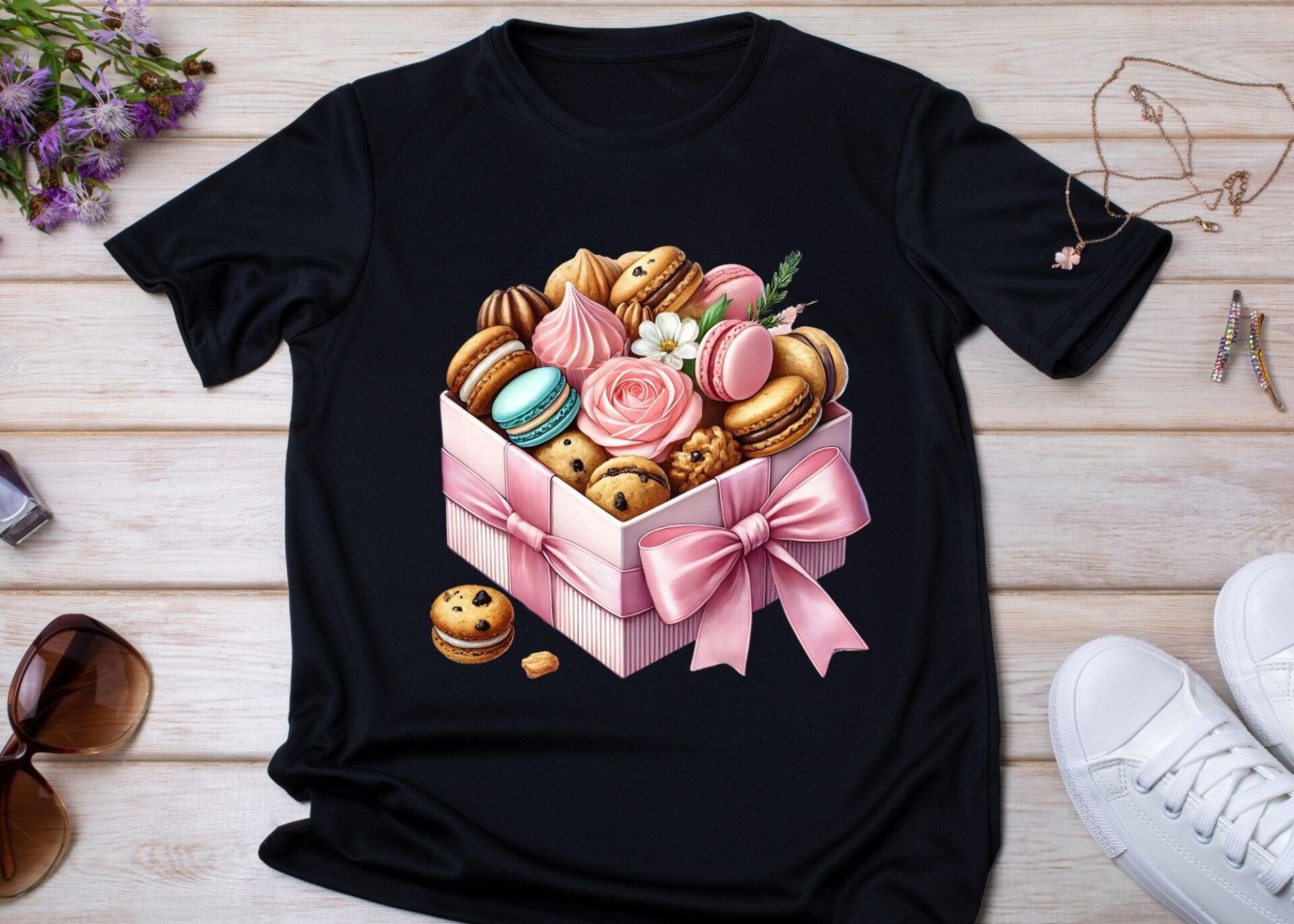 Macaron Gift Box tee