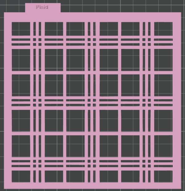 Plaid Pattern (STL file)