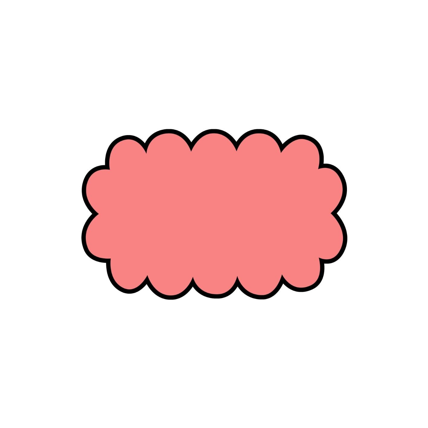 Rectangle bubbled scalloped