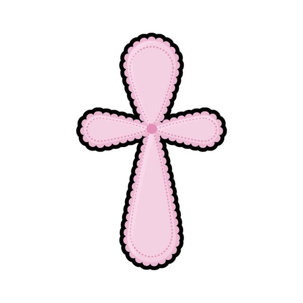Scalloped cross