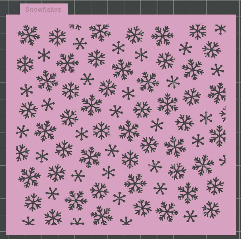 Snowflakes Pattern (Printed)