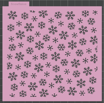 Snowflakes Pattern (STL file)