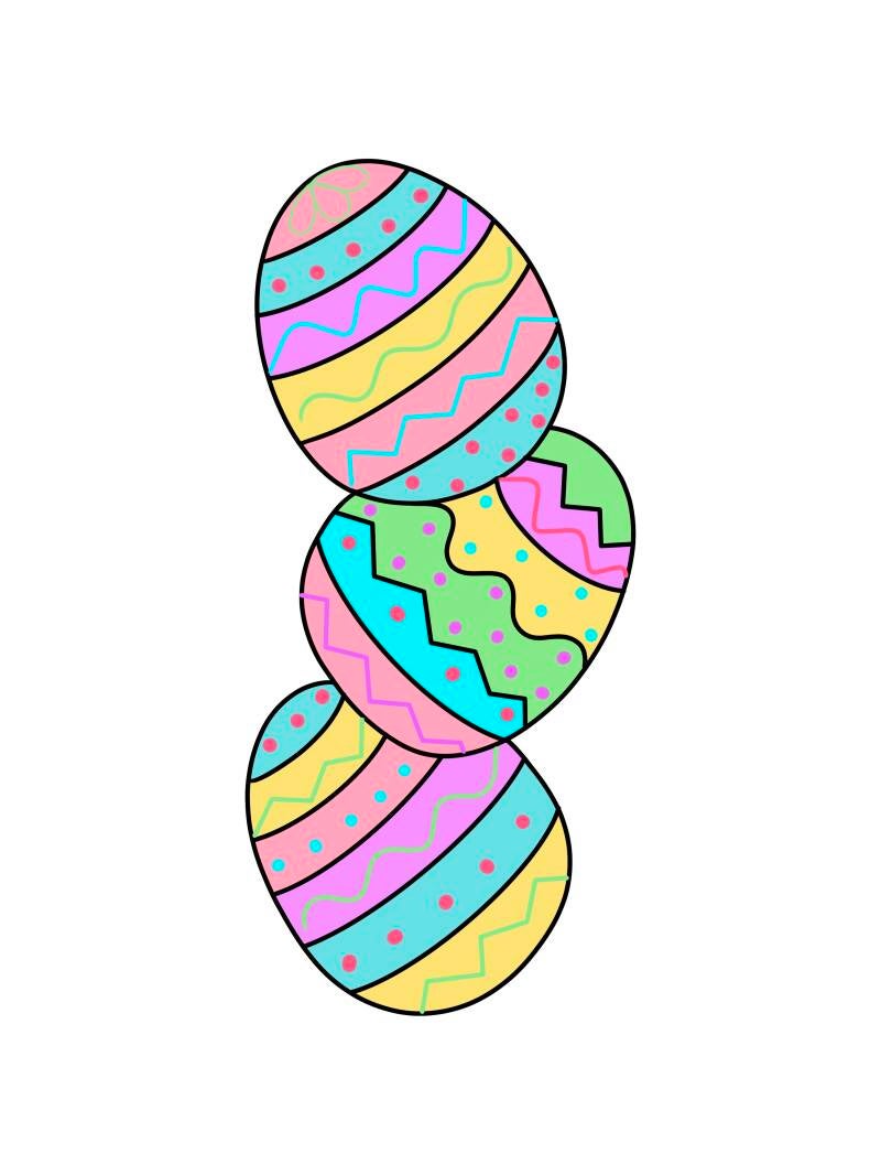 Easter Stacked Eggs STL file