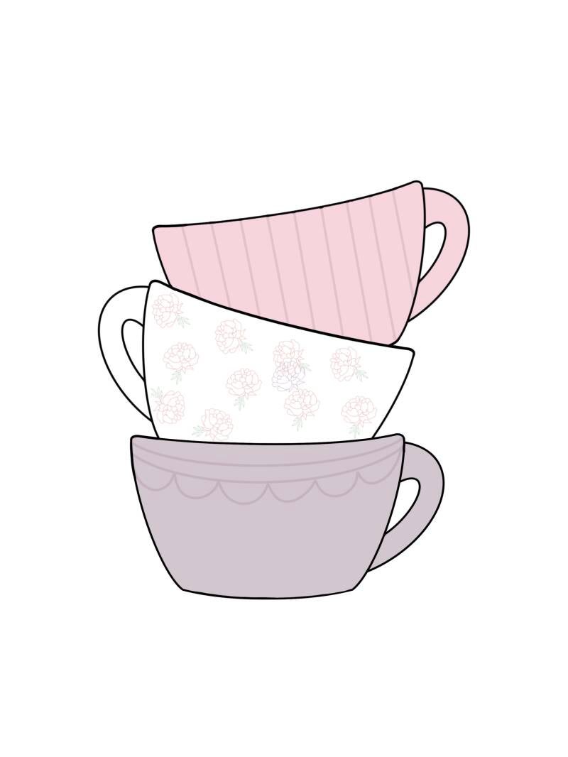 stacked tead cups (STL file