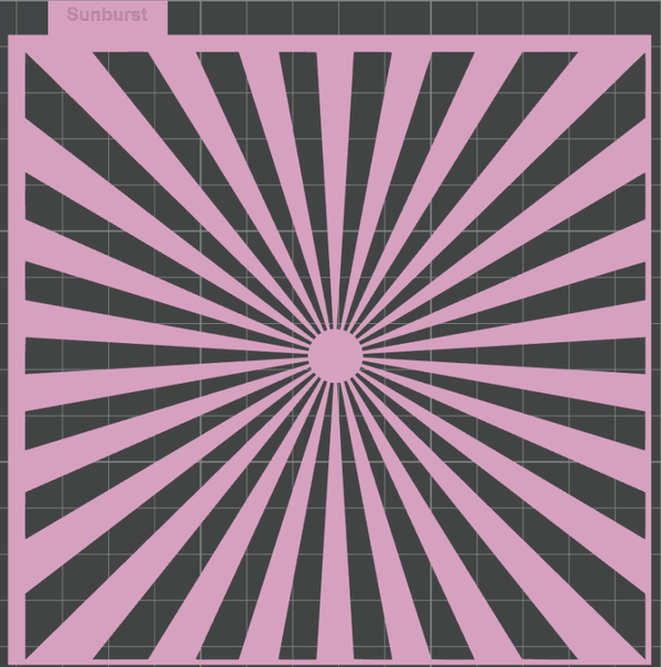 Sunburst Pattern (STL file)