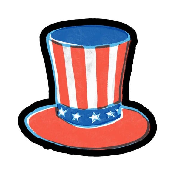 4th of July Uncle Sam hat STL file