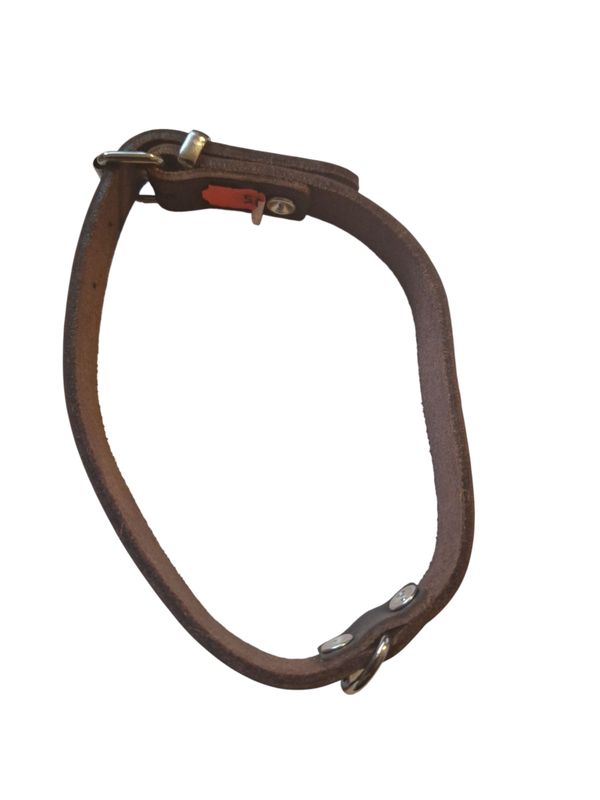 Hundehalsband Leder Braun