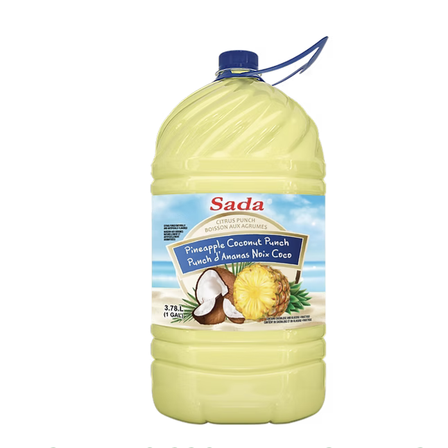 Jus Punch d'Ananas noix de coco