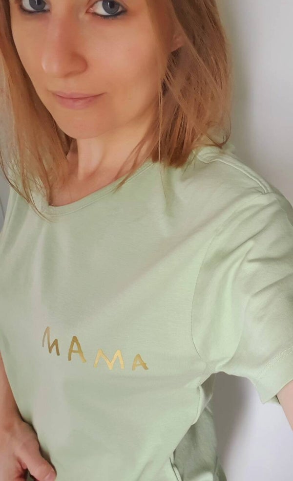 T-shirt met handschrift kind
