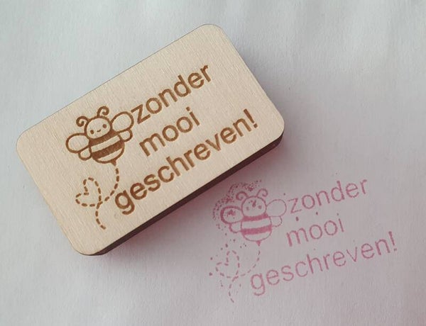 Stempel: BIJzonder mooi geschreven