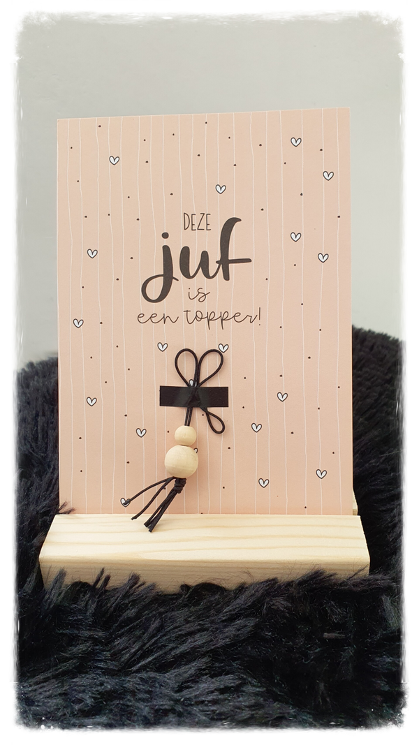 Kaartje 'Juf is een topper'
