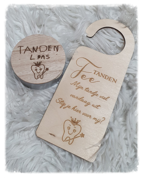 Tandendoosje en/of deurhanger tandenfee