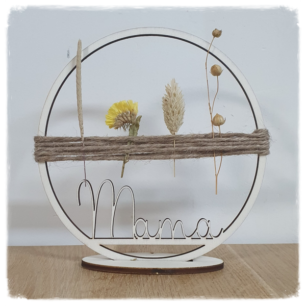 Droogbloemenhoepel: Jute touw