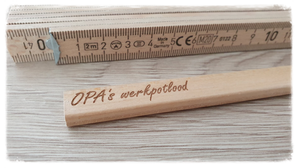 Timmersmanpotlood met vouwmeter