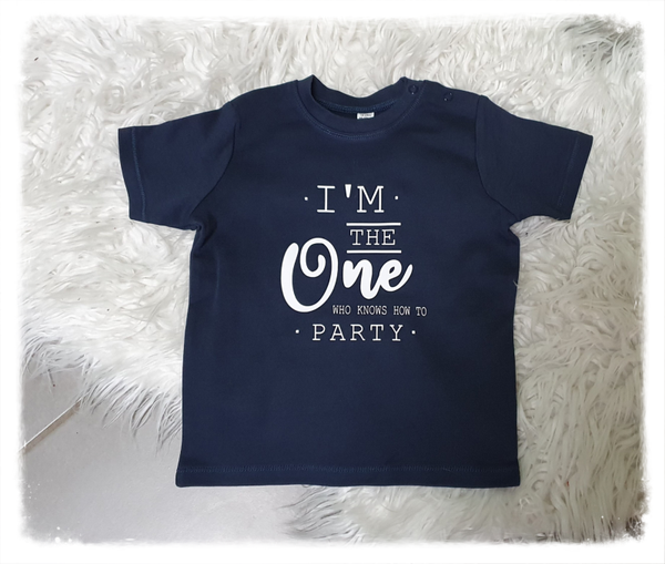 Verjaardagst-shirt:I'm the ONE who knows how to party!