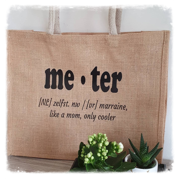 Jute shopper: Me.ter
