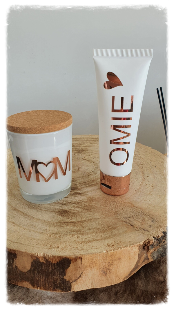 Set: Kaars en handcrème