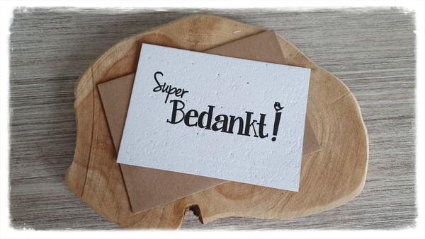 Bloeikaart Super bedankt!