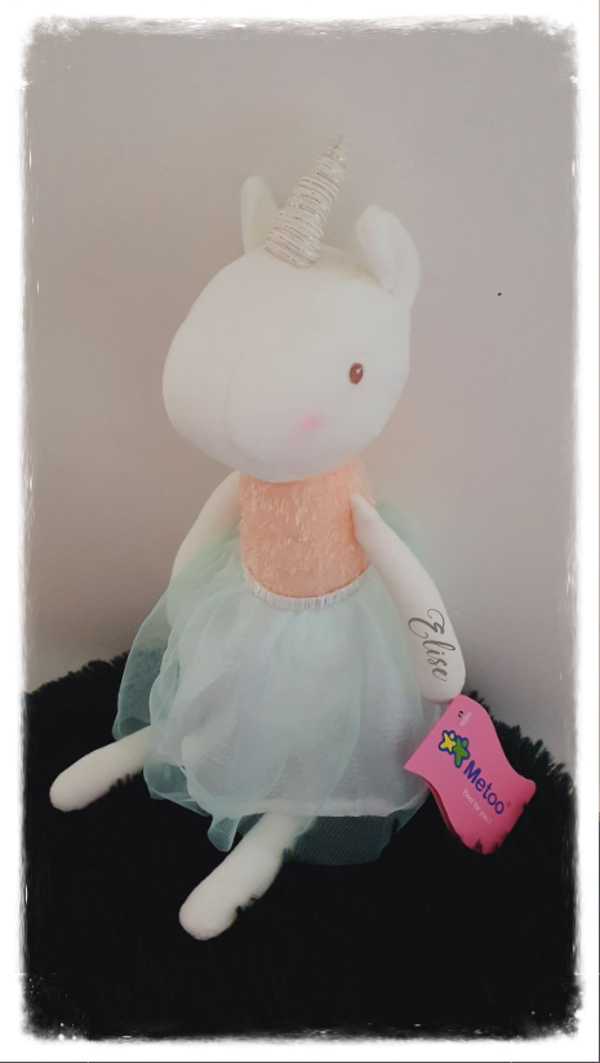 Metoo; Unicorn Girl Roze, circa 33 cm
