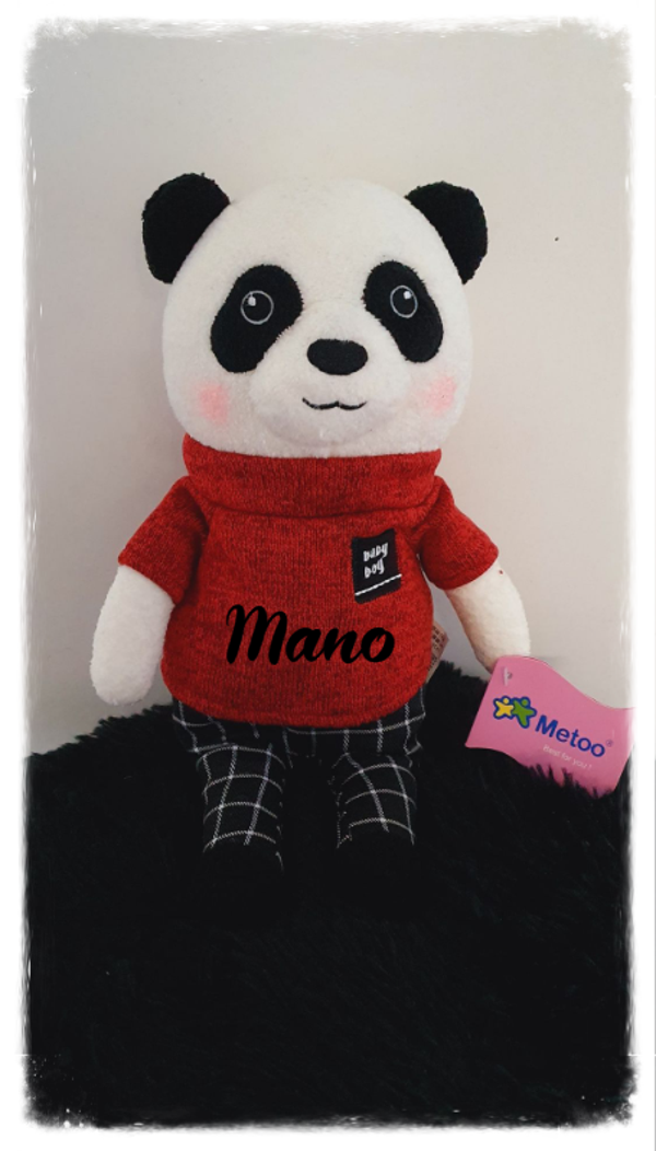 Metoo: Mr. Panda Rood, circa 32 cm