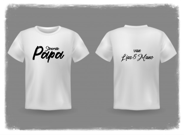 Stoerste papa van ... (namen kinderen op achterkant)