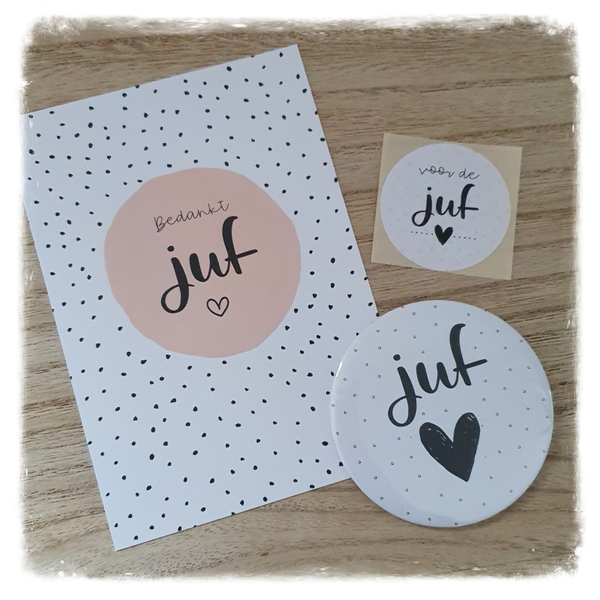 Cadeaupakket juf met spiegel