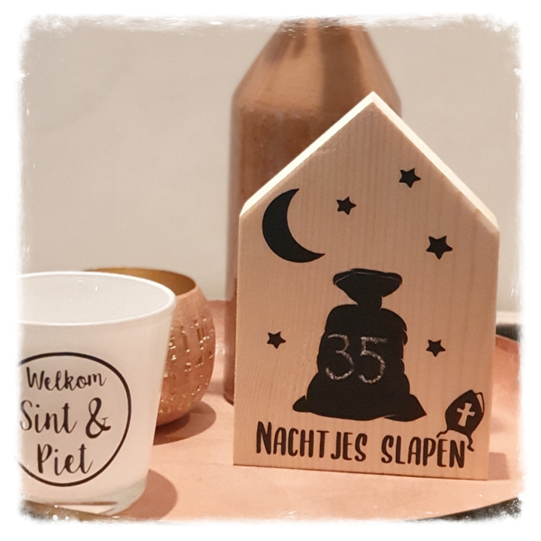 Aftelkalender: houten huisje