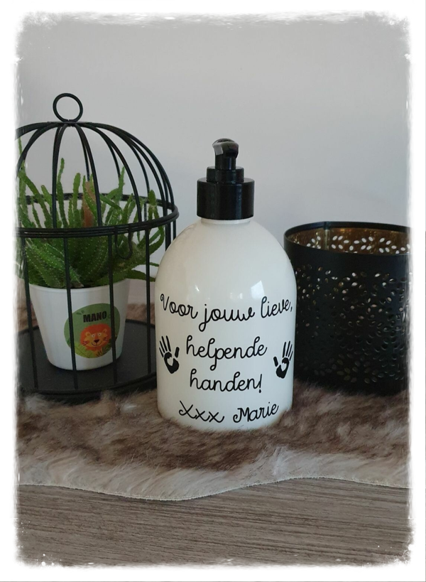 Zeeppomp 'Voor jouw lieve, helpende handen'