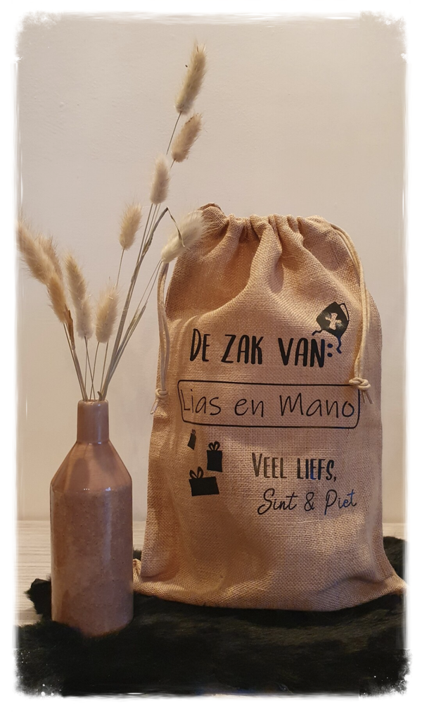 Grote jute zak van Sinterklaas