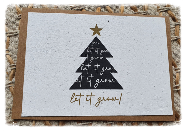 Bloeikaart: kerstboom