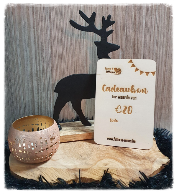 Cadeaubon - bedrag naar keuze