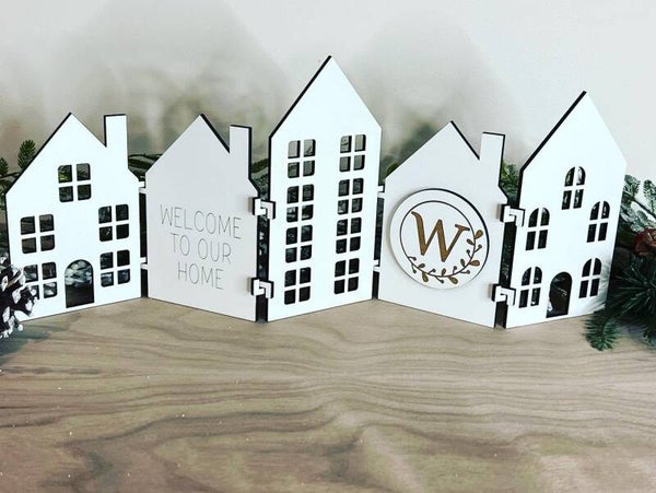 Decoratie huisjes met logo
